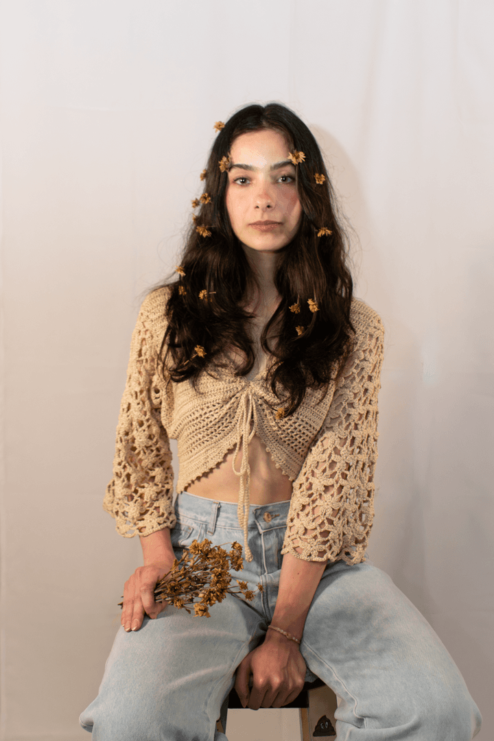 Retrato de Agustina Weber, artista de Paisaje materico